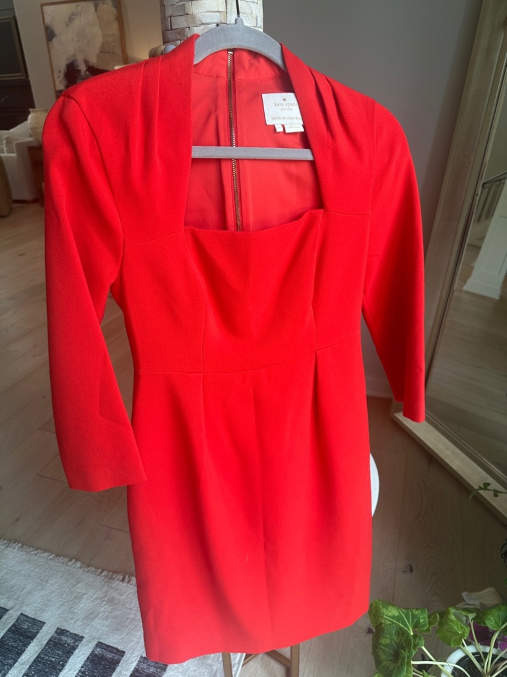 kate spade Red Long-Sleeve Sheath Dress